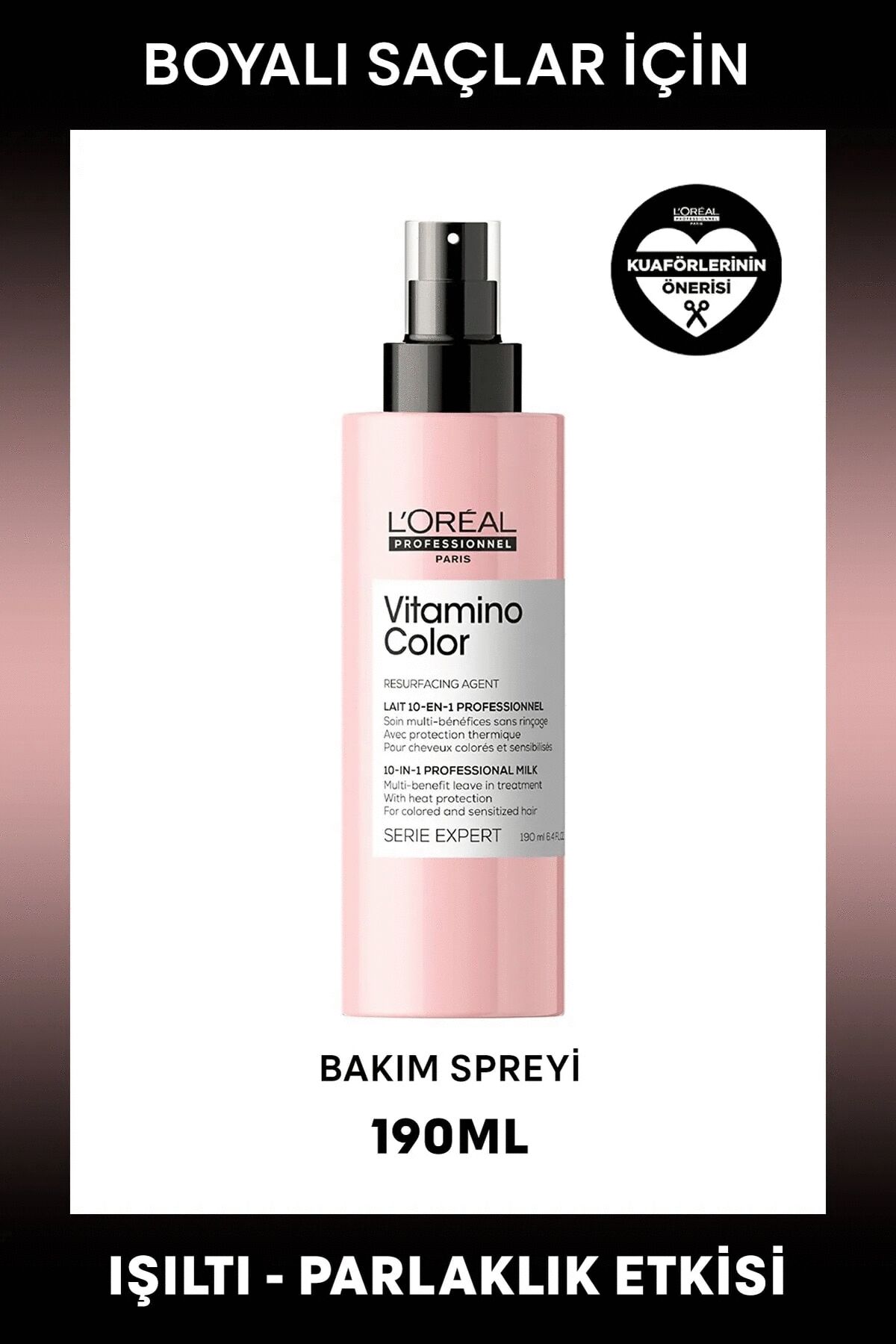 Loreal Professionnel Serie Expert Vitamino Color 10 in 1 Renk Koruyucu 10 Etkili Mucize Bakım Spreyi 190 ml