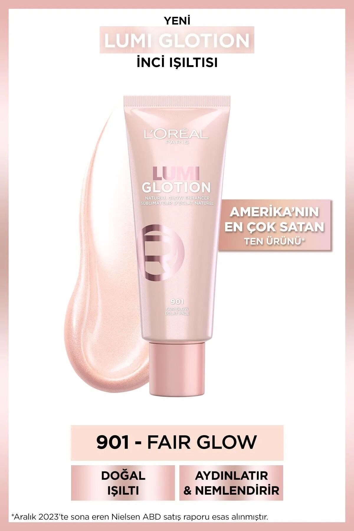 L'Oreal Paris Glotion All-In-One Doğal Işıltı 901 Fair Glow