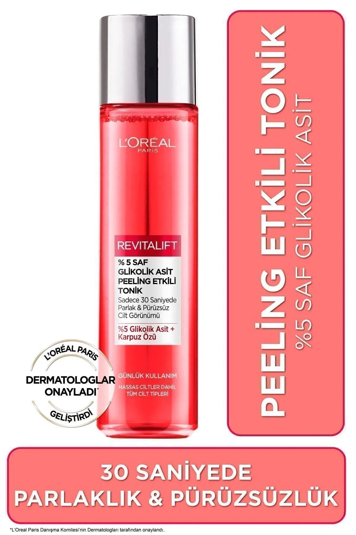 L'Oreal Paris Revitalift %5 Saf Glikolik Asit Peeling Etkili Tonik