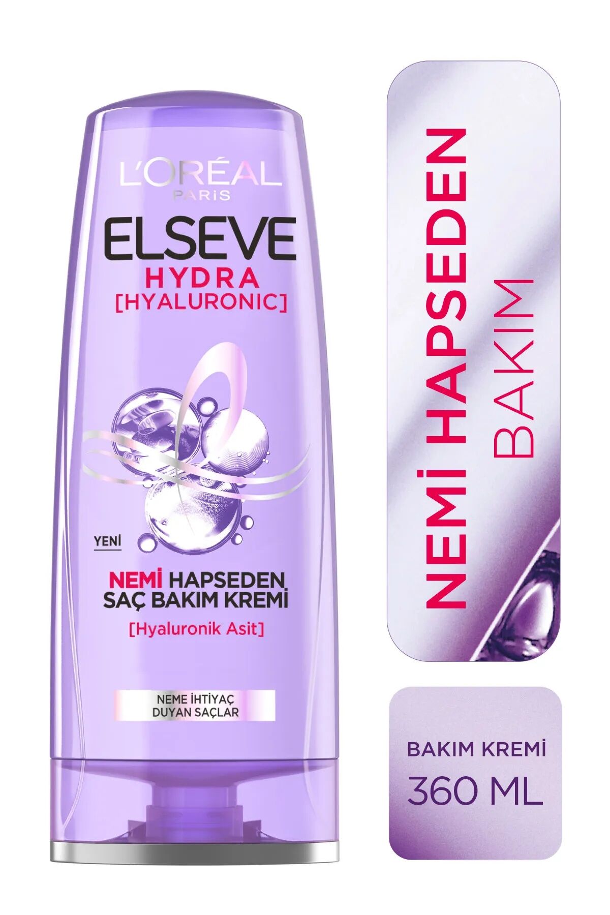 Elseve Hydra [hyaluronic] Nemi Hapseden Saç Bakım Kremi 360 ml