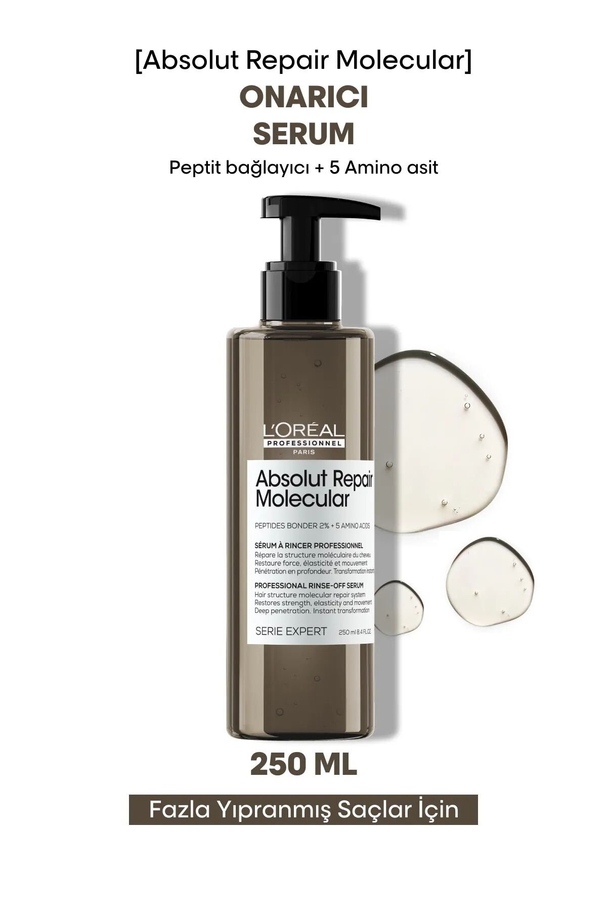 Loreal Professionnel Paris Serie Expert Absolut Repair Molecular Tüm Yıpranmış Saçlar İçin Durulanan Serum 250 ml